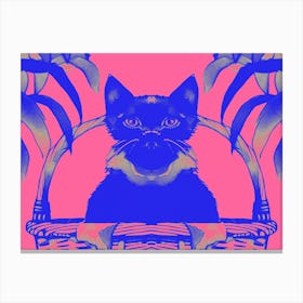 Cats Meow Pink 1 Canvas Print