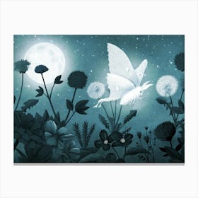 Flight Of The Luna Moth Canvas Print