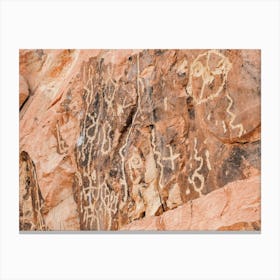 Desert Rock Drawing Canvas Print