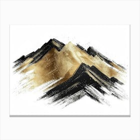 Gold Mountains Painting 1 Canvas Print