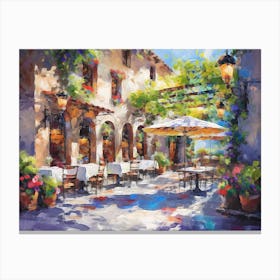 Italian Cafe Canvas Print