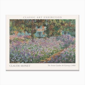 The Artists Garden At Giverny, 1900 By Claude Monet Poster Canvas Print