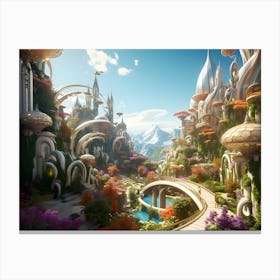 Fairytale City 5 Canvas Print