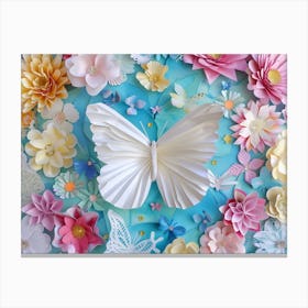 Paper Butterfly Canvas Print