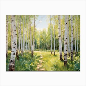 Birch Forest Canvas Print