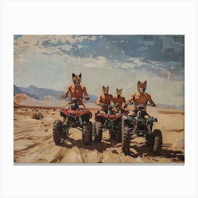 Four Wheelers Of The Apocalypse 3 Fy H Canvas Print