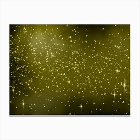 Gold Yellow Shades Shining Star Background Canvas Print