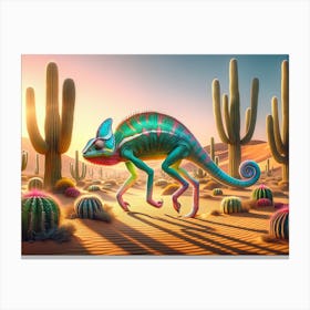 Chameleostritch 1 Canvas Print