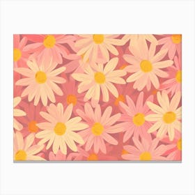 Daisy Pattern Canvas Print