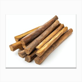 Pile Of Wooden Sticks 1 Canvas Print