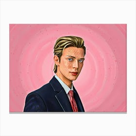 Portrait Of A Young Man Canvas Print