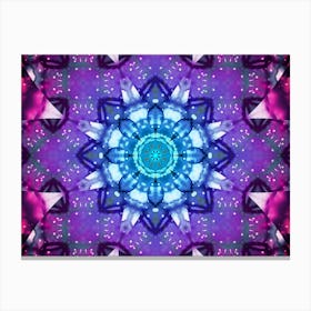 Blue And Purple Abstract Pattern 1 Canvas Print