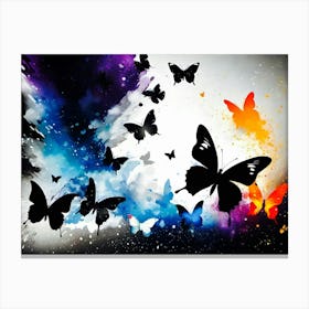 Butterflies In The Sky 24 Canvas Print