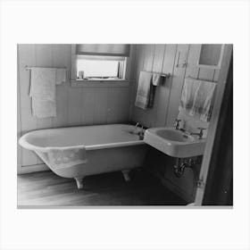 Bathroom In Farmer S Home, Lake Dick Project, Arkansas By Russell Lee Canvas Print