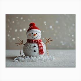 Snowman 1 Canvas Print