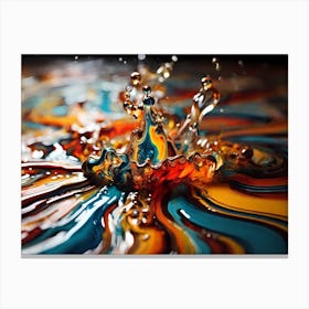 Splash Of Color Canvas Print