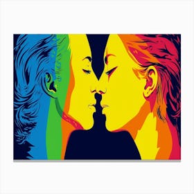 Rainbow Kiss 3 Canvas Print