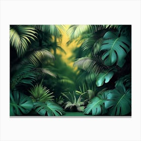 Jungle Background Canvas Print