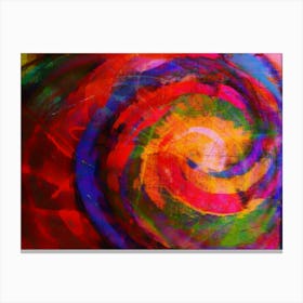 Spiral Painting The colours of joy Canvas Print