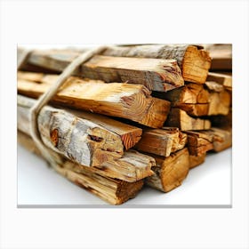Stacked Logs 2 Canvas Print
