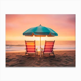 California Dreaming - Summer Sunset Canvas Print