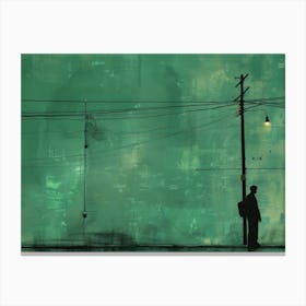 Man On The Street Canvas Print