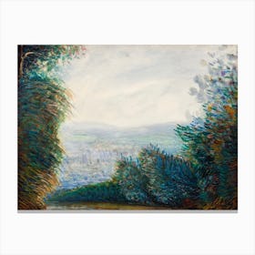 The Auvers Valley On The Oise River, Pierre Auguste Renoir Canvas Print