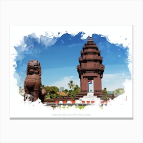 Independence Monument, Phnom Penh, Cambodia Canvas Print