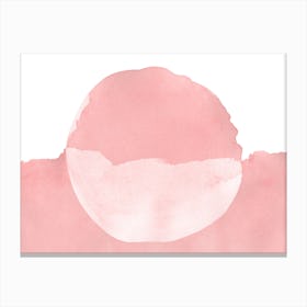 Minimal Pink Abstract 08 Canvas Print