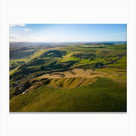 Aerial View Of The Yorkshire Dales 1 Canvas Print