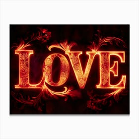 Love. 4 Canvas Print