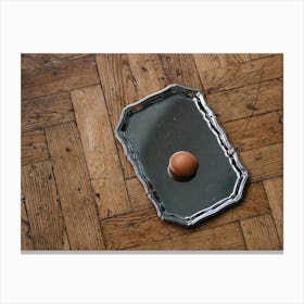 Egg On Tray Canvas Print