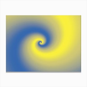 Abstract Yellow & Blue Background Canvas Print