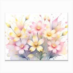 Watercolor Flowers 12 Canvas Print