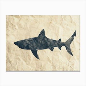 Dogfish Shark Silhouette 1 Canvas Print