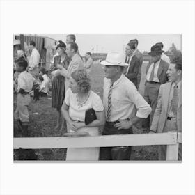 Untitled Photo, Possibly Related To Group Of People Watching Ceremonies On Main Platform, State Fair Canvas Print