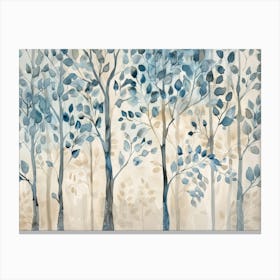 Blue Trees 2 Canvas Print