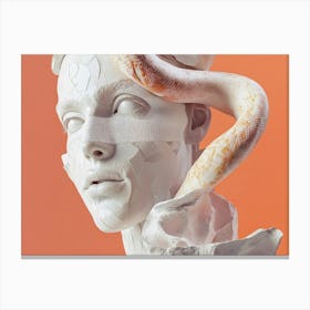 Woman With Snakes On Her Head Canvas Print