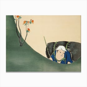 Samurai From Momoyogusa –Flowers Of A Hundred Generations (1911), Kamisaka Sekka Canvas Print