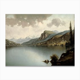 Vintage Landscape Painting Canvas Print