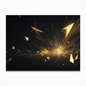 Golden Shards Canvas Print