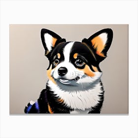 Corgi Painting 10 Canvas Print