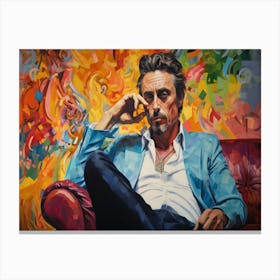 The Man With The Cigar 9 Canvas Print