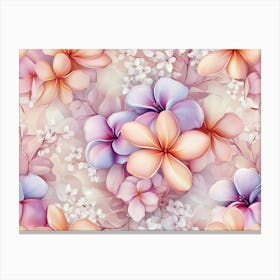 Floral Seamless Pattern Tropical Canvas Print