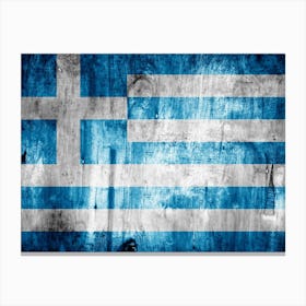 Greek Flag Canvas Print