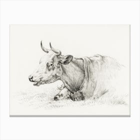 Lying Cow (1825), Jean Bernard Canvas Print