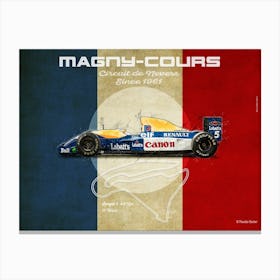 Magny Cours Williams FW14 Landscape Canvas Print