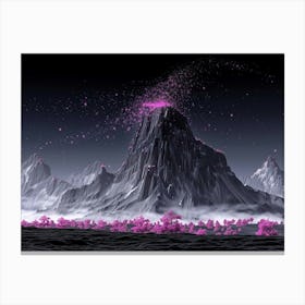 Pink Mountain 2 Canvas Print