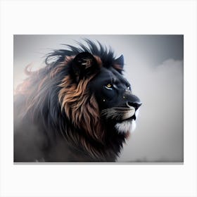 Lion dark 2 Canvas Print