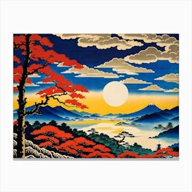 Japanese Landscape Canvas Print